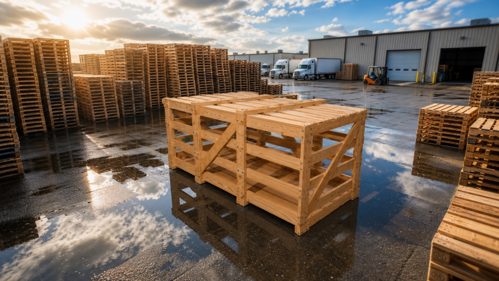 Wooden crate: Used for Safe Shipping, Storage & Export