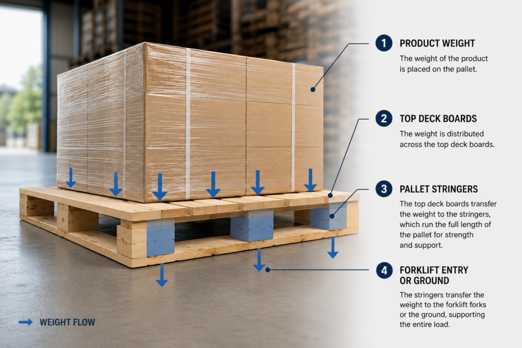 How Stringer Pallets Support Heavy Loads