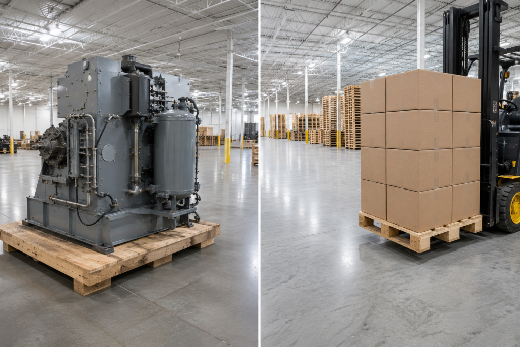 Skid and pallet used in different industrial applications