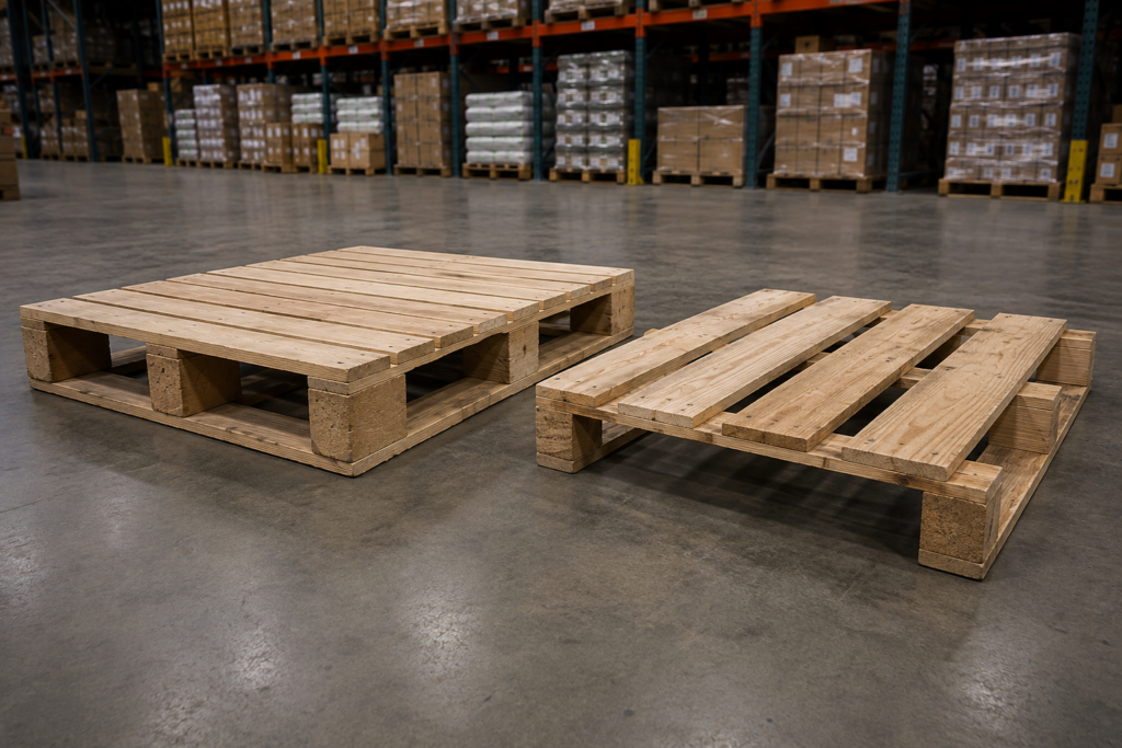 Comparison of block pallets and stringer pallets